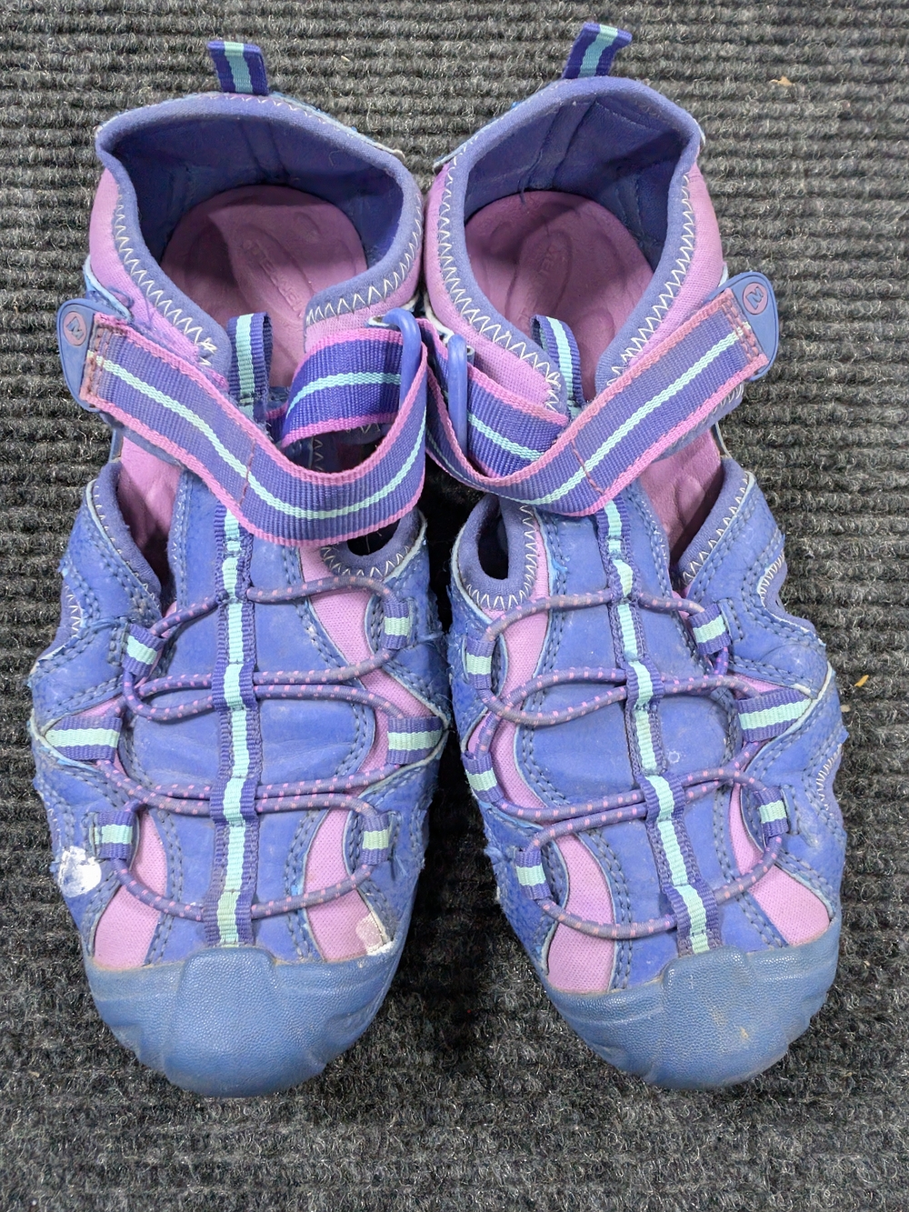 Merrell Kids Hydro H2O Hiker Sandals Blue Purple Pink Size 3M Big Kid
